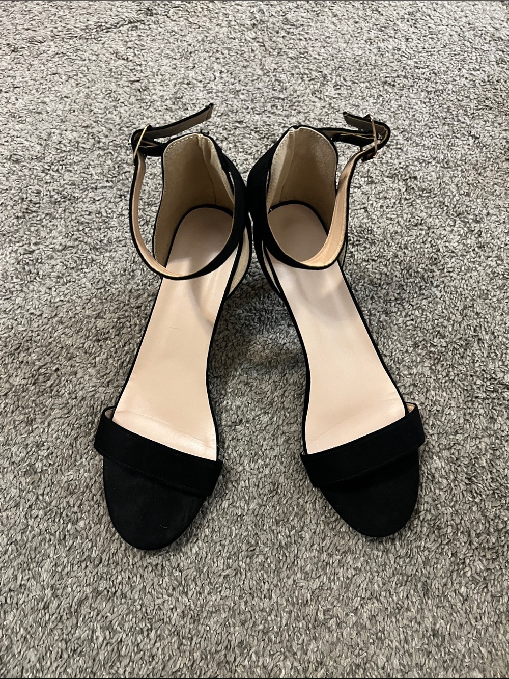 Classic Black Ankle-Strap Women's Sandals